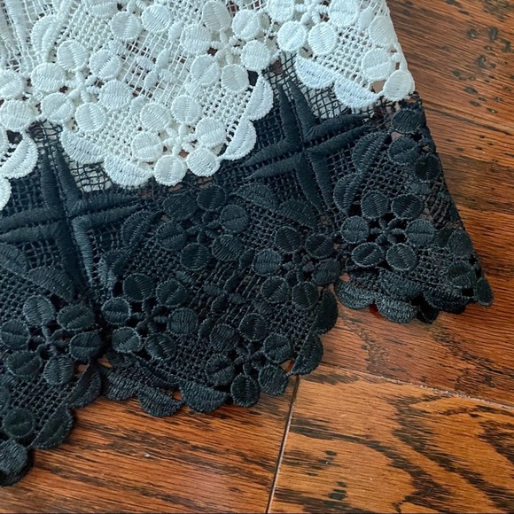 NWT: Dress the Population White and Black Lace Dress - Picture 12 of 12